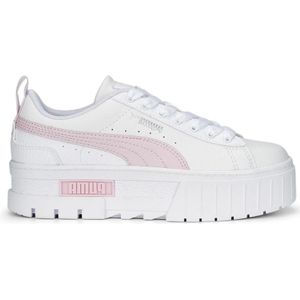 Puma, Schoenen, Dames, Wit, 39 EU, Leer, Mayze Leren Junior Sneakers