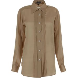 Tom Ford, Blouses & Shirts, Dames, Beige, S, Shirts