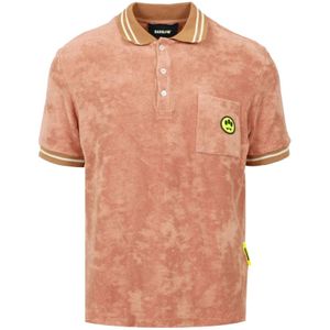 Barrow, Bruine Chenille T-shirts en Polos Bruin, Heren, Maat:S