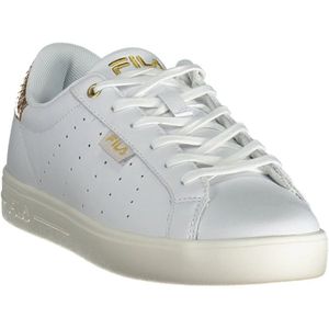 Fila, Schoenen, Dames, Wit, 40 EU, Leer, Witte Sneakers met Iconische Details