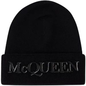 Alexander McQueen, Accessoires, unisex, Zwart, ONE Size, Kasjmier, Fabric hats