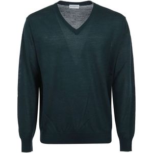 Ballantyne, V Neck Pullover Groen, Heren, Maat:S