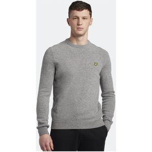 Lyle & Scott, Truien, Heren, Grijs, XS, Wol, Lamswol Crew Neck Trui