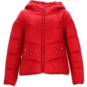 Tommy Hilfiger Pre-owned, Pre-owned Nylon outerwear Rood, Dames, Maat:S