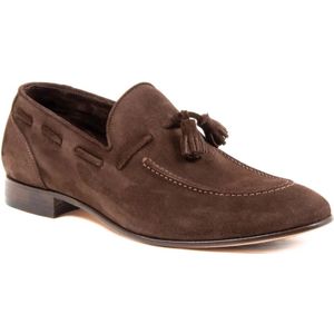 Dee Ocleppo, Schoenen, Heren, Bruin, 41 EU, Suède, Italiaanse suède leren loafers donkerbruin