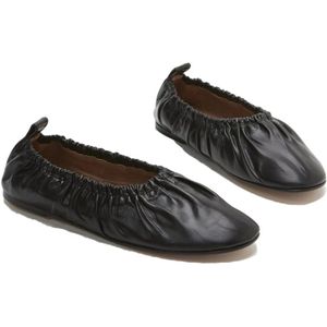 Flattered, Schoenen, Dames, Zwart, 41 EU, Leer, Zachte Leren Ballerina Flats