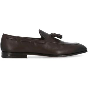 Church's, Bruine Leren Loafers met Zichtbare Stiksels Bruin, Heren, Maat:42 EU