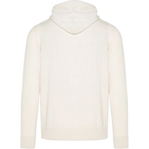 Eleventy, Truien, Heren, Wit, 2Xl, Kasjmier, Luxe Cashmere Hoodie met Rits