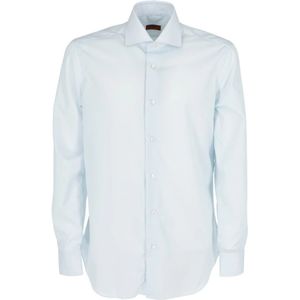 Barba, Overhemden, Heren, Blauw, 6Xl, Katoen, Casual Katoenen Overhemd voor Mannen