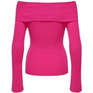 Only, Truien, Dames, Roze, S, Jayden Off-Shoulder Sweater Women