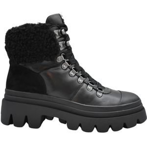 Ash, Schoenen, Dames, Zwart, 38 EU, Zwarte Veterschoenen Aw 22