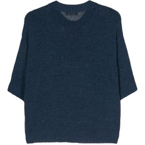 Roberto Collina, Truien, Dames, Blauw, S, Blauwe Sweaters voor Heren