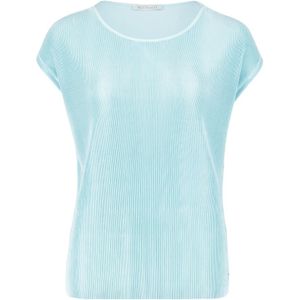 Betty & Co, Tops, Dames, Blauw, XL, Geplooid blouse shirt