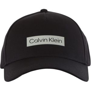 Calvin Klein, Accessoires, Heren, Zwart, ONE Size, Katoen, Katoenen Logo Print Pet