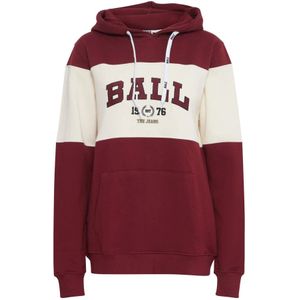 Ball, Velvet Hoodie Sweatshirt T. Dorset Paars, Dames, Maat:L