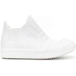 Rick Owens Pre-owned, Pre-owned, Dames, Wit, 37 EU, Tweed, Pre-owned Rubber sneakers