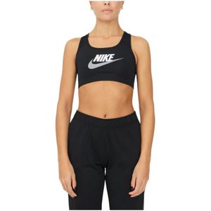 Nike, Sport, Dames, Zwart, M, Polyester, Sportbeha voor training