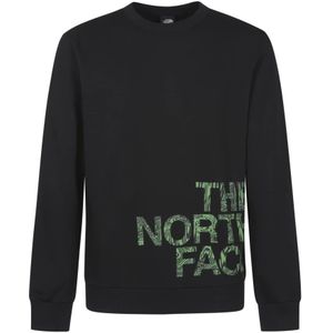 The North Face, Sweatshirts & Hoodies, Heren, Zwart, 2Xl, Katoen, Blown Up Logo Sweatshirt - Zwart
