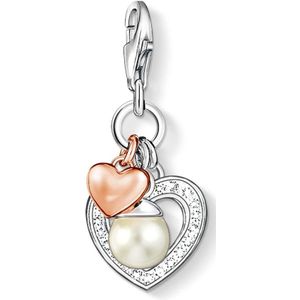 Thomas Sabo, Hart Bedel Hanger Roségoud Sterling Zilver Veelkleurig, Dames, Maat:ONE Size