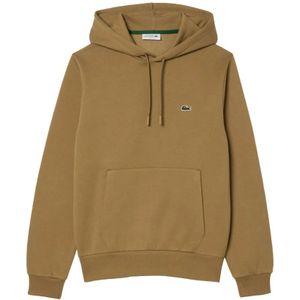 Lacoste, Sweatshirts & Hoodies, Heren, Bruin, S, Katoen, Bruine Hoodie