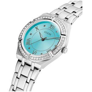 Guess, Accessoires, Dames, Grijs, ONE Size, Dames Armbandhorloge Cosmo zilverkleurig 36mm