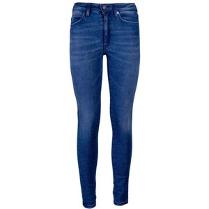 Dondup, Jeans, Dames, Blauw, W33, Denim, Slim-fit Jeans voor vrouwen