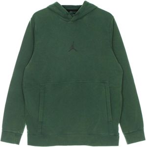 Jordan, Sweatshirts & Hoodies, Heren, Groen, XL, Lichtgewicht Hoodie Air Fleece Pullover Groen/Zwart