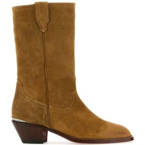 Sonora, Schoenen, Dames, Bruin, 36 EU, Suède, Durango enkellaarzen van camel suède