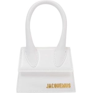 Jacquemus, Tassen, Dames, Wit, ONE Size, Leer, Le Chiquito Tas