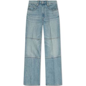 Helmut Lang, Jeans, Dames, Blauw, W24, Jeans met rechte pijpen