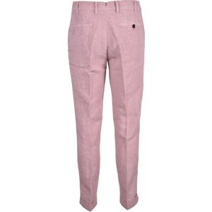 Berwich, Broeken, Heren, Roze, XL, Linnen, Broek