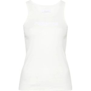 Paco Rabanne, Tops, Dames, Wit, M, Casual Top Tee Shirt
