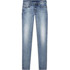 Diesel, Punk-Rock Skinny Jeans Blauw, Heren, Maat:W33