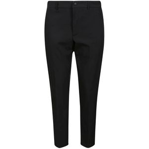 PT Torino, Broeken, Heren, Zwart, M, Zwarte Twill Biotex Stretch Broek