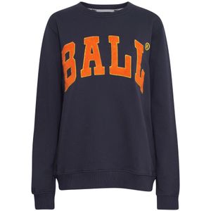 Ball, Sweatshirts & Hoodies, Dames, Blauw, L, Midnight Sweatshirt met Geborduurd Logo