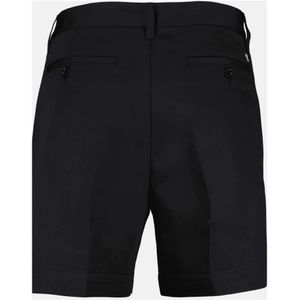 Ami Paris, Korte broeken, Heren, Zwart, S, Satijn, Klassieke Satijnen Chino Shorts