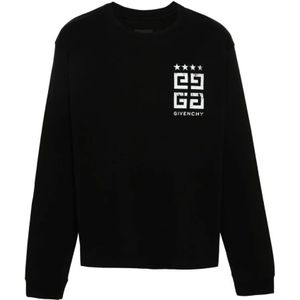 Givenchy, 4G Print Longsleeve T-Shirt Zwart, Heren, Maat:L