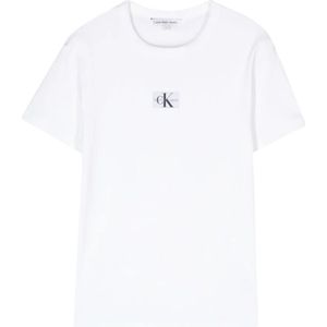 Calvin Klein Jeans, Tops, Dames, Wit, XS, Witte T-shirts en Polos van Calvin Klein