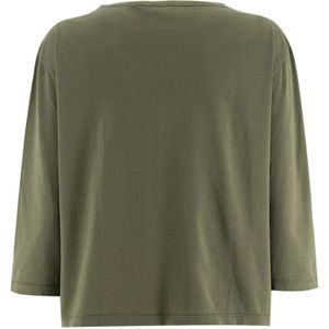 Aspesi, Tops, Dames, Groen, M, Katoen, Long Sleeve Tops