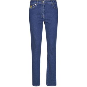 Moschino, Jeans, Dames, Blauw, S, Rechte Jeans