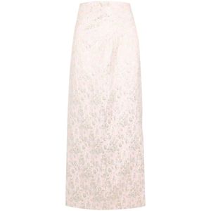 Philosophy di Lorenzo Serafini, Rokken, Dames, Beige, M, Verhoog je stijl met een hoge taille rok