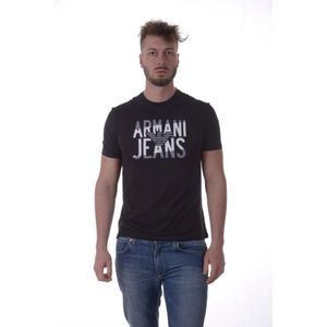 Armani Jeans, Tops, Heren, Zwart, L, Katoen, Casual Sweatshirt