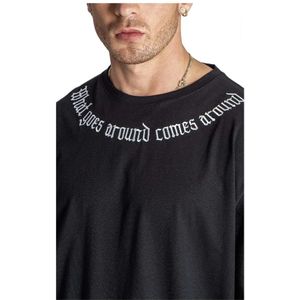 Gianni Kavanagh, Tops, Heren, Zwart, S, Karma Oversized T-shirt