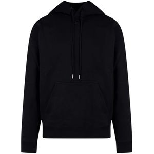 Courrèges, Sweatshirts & Hoodies, Heren, Zwart, L, Katoen, Katoenen heren sweatshirt met geborduurd logo