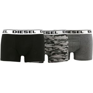 Diesel, Ondergoed, Heren, Grijs, S, Katoen, Heren Katoenen Boxershorts Tri-Pack