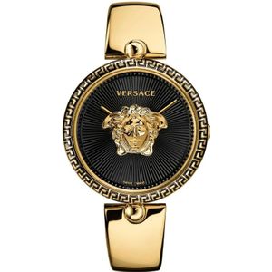 Versace, Palazzo Empire Roestvrijstalen Horloge Geel, Dames, Maat:ONE Size
