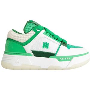 Amiri, Witte en groene Ma-1 sneakers Groen, Heren, Maat:43 EU
