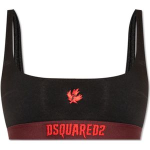 Dsquared2, Sport, Dames, Zwart, L, Katoen, Sport bh