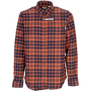 Timberland, Alledaagse t-Overhemd Oranje, Heren, Maat:M