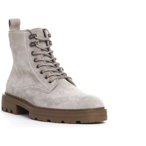 Hogan, Schoenen, Heren, Beige, 43 EU, Suède, Beige suède veterschoenen